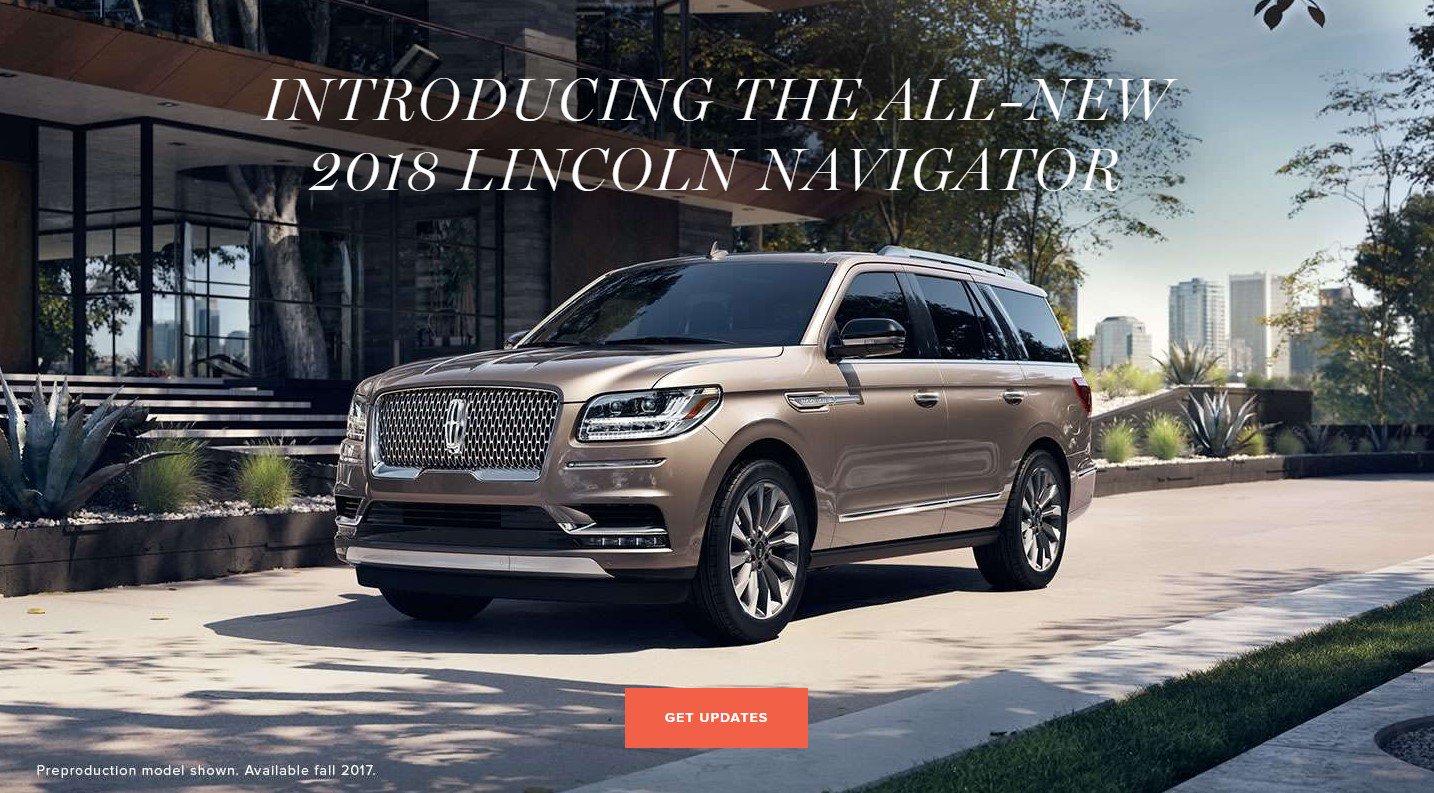 brown 2018 lincoln navigator parked out front our lincoln dealership